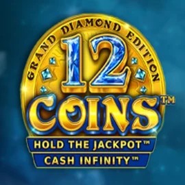 12 Coins Grand Diamond Edition slot logo by Wazdan at SpinDog Casino