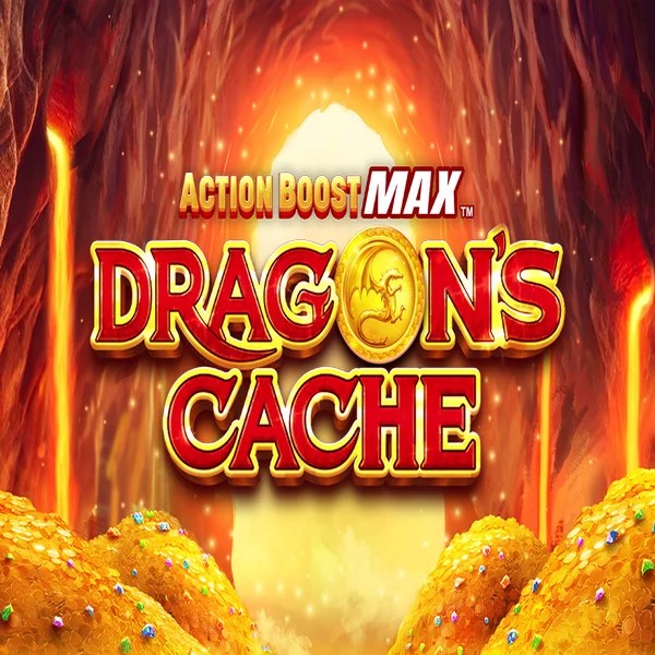 Action Boost Max Dragon's Cache logo by SpinPlay Games SpinDog Casino