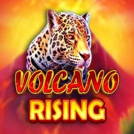 Volcano Rising online game logo by RubyPlay on spindogonline.com